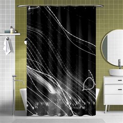 Photo Lumière Noir/gris Shower Curtain 48  X 72  (small)  by kcreatif