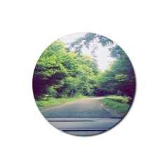 Photo Vue Sur Forêt  Rubber Coaster (round)  by kcreatif