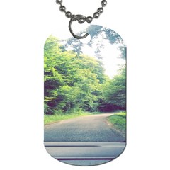 Photo Vue Sur Forêt  Dog Tag (one Side) by kcreatif