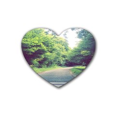 Photo Vue Sur Forêt  Heart Coaster (4 Pack)  by kcreatif