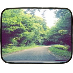 Photo Vue Sur Forêt  Fleece Blanket (mini) by kcreatif