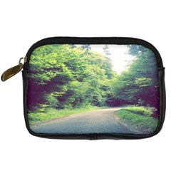 Photo Vue Sur Forêt  Digital Camera Leather Case by kcreatif