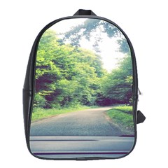 Photo Vue Sur Forêt  School Bag (large) by kcreatif