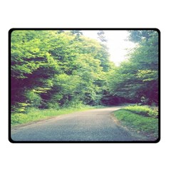 Photo Vue Sur Forêt  Fleece Blanket (small) by kcreatif