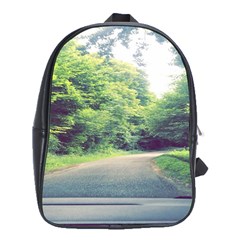 Photo Vue Sur Forêt  School Bag (xl) by kcreatif