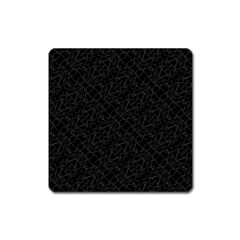 Pattern Abstrait Blanc/noir Square Magnet by kcreatif