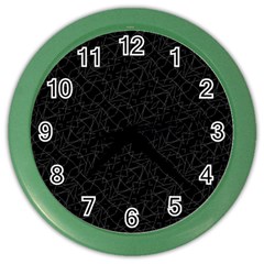 Pattern Abstrait Blanc/noir Color Wall Clock by kcreatif