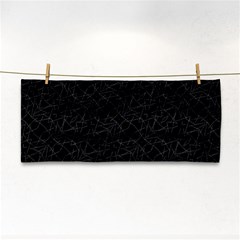 Pattern Abstrait Blanc/noir Hand Towel by kcreatif