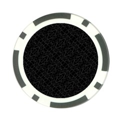 Pattern Abstrait Blanc/noir Poker Chip Card Guard (10 Pack) by kcreatif