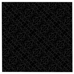 Pattern Abstrait Blanc/noir Wooden Puzzle Square by kcreatif