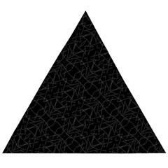 Pattern Abstrait Blanc/noir Wooden Puzzle Triangle