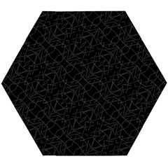 Pattern Abstrait Blanc/noir Wooden Puzzle Hexagon