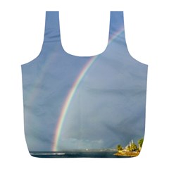 Double Rainbow On The Ocean In Puerto Rico Full Print Recycle Bag (l) by StarvingArtisan