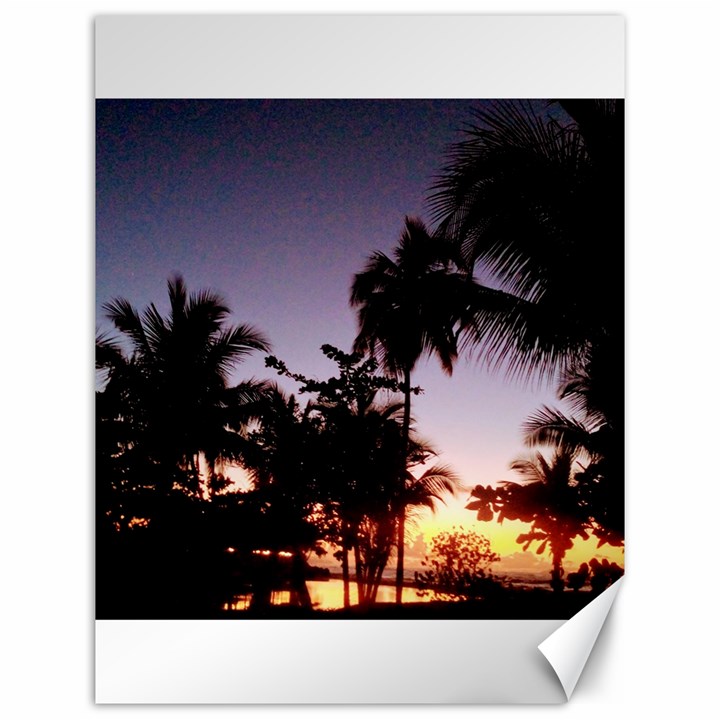 Puerto Rico Sunset Canvas 12  x 16 