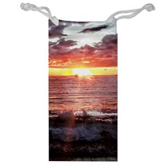 Sunset On The Ocean In Puerto Rico Jewelry Bag by StarvingArtisan