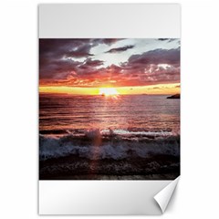 Sunset On The Ocean In Puerto Rico Canvas 24  X 36  by StarvingArtisan