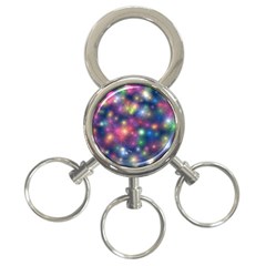 Abstract Background Graphic Space 3-ring Key Chain by Bajindul