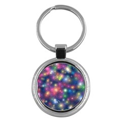 Abstract Background Graphic Space Key Chain (round)