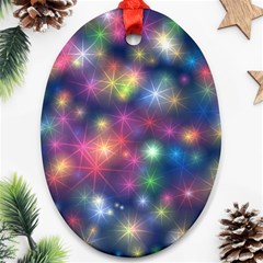 Abstract Background Graphic Space Oval Ornament (two Sides)