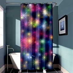 Abstract Background Graphic Space Shower Curtain 36  X 72  (stall)  by Bajindul