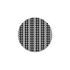 White Plaid Texture Golf Ball Marker (4 Pack)