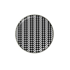 White Plaid Texture Hat Clip Ball Marker