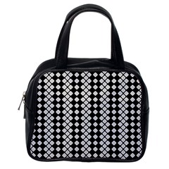 White Plaid Texture Classic Handbag (one Side)