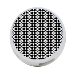 White Plaid Texture 4-port Usb Hub (two Sides)