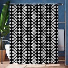 White Plaid Texture Shower Curtain 60  X 72  (medium)  by Mariart