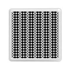 White Plaid Texture Memory Card Reader (square)