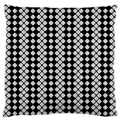 White Plaid Texture Standard Flano Cushion Case (one Side)