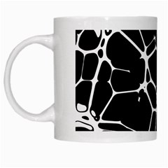 Neurons Braid Network Wattle Yarn White Mugs by HermanTelo