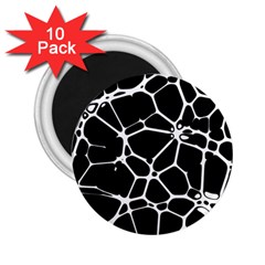 Neurons Braid Network Wattle Yarn 2 25  Magnets (10 Pack)  by HermanTelo