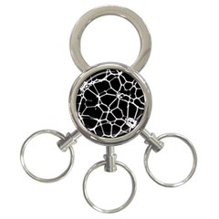 Neurons Braid Network Wattle Yarn 3-ring Key Chain by HermanTelo