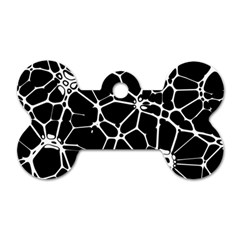 Neurons Braid Network Wattle Yarn Dog Tag Bone (one Side)