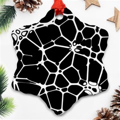 Neurons Braid Network Wattle Yarn Ornament (snowflake) by HermanTelo