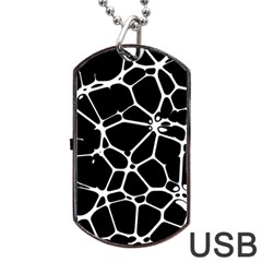 Neurons Braid Network Wattle Yarn Dog Tag Usb Flash (one Side) by HermanTelo