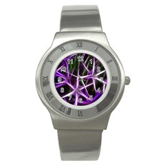 Neurons Brain Cells Imitation Stainless Steel Watch