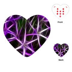 Neurons Brain Cells Imitation Playing Cards Single Design (heart)