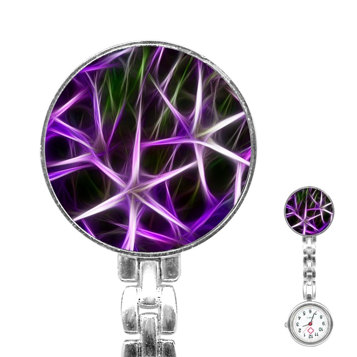 Neurons Brain Cells Imitation Stainless Steel Nurses Watch