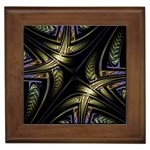 Fractal Texture Pattern Framed Tile Front