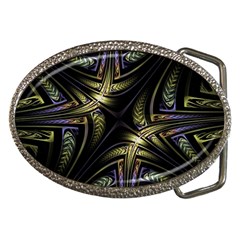 Fractal Texture Pattern Belt Buckles by HermanTelo