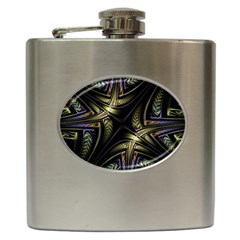 Fractal Texture Pattern Hip Flask (6 Oz)