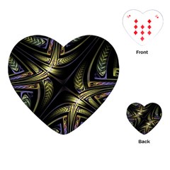 Fractal Texture Pattern Playing Cards Single Design (heart) by HermanTelo