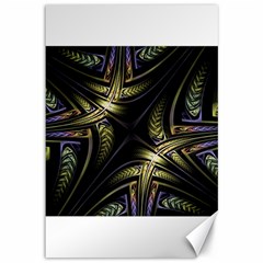 Fractal Texture Pattern Canvas 12  X 18 