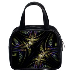 Fractal Texture Pattern Classic Handbag (two Sides)