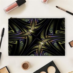 Fractal Texture Pattern Cosmetic Bag (large)