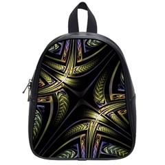 Fractal Texture Pattern School Bag (small)