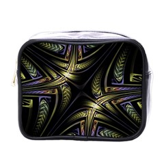 Fractal Texture Pattern Mini Toiletries Bag (one Side) by HermanTelo