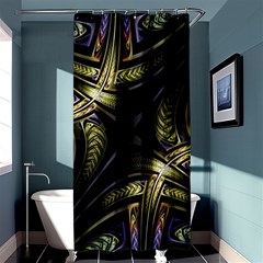 Fractal Texture Pattern Shower Curtain 36  X 72  (stall)  by HermanTelo